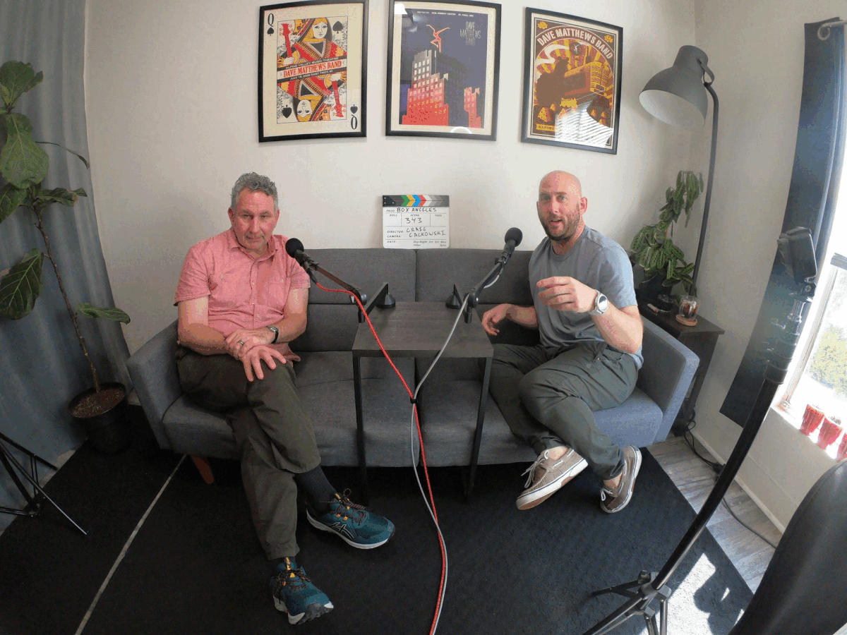 Craig Cackowski on the Box Angeles podcast Craig Cackowski and Mike Elder
